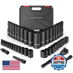 Eastvolt 46 Pieces Drive Socket Ratchet Wrench Set Mechanic Tool Kits 72 Teeth. Fixed Price $68.25.