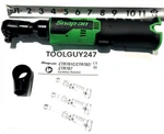 Snap Tools CTR762 Db Hi-torque 3/8"DR Green Cordless 14.4V Ratchet Only. Fixed Price $350.96.