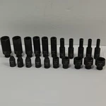 Mac Expert 1/4" Drive 21PC Impact Socket Set 6 Point Metric Deep Shallow Cr-mo. Fixed Price $183.15.