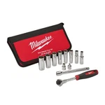 Milwaukee 48-22-9000 12-PIECE 3/8" Drive Sae Racthet Socket Set. Fixed Price $82.89.