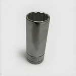 3/4" 3/8" Drive 12 Point Fractional Deep Chrome Socket 42424 Made Usa. Fixed Price $8.00.