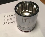 Kobalt X !/2" Dr Chrome Socket 12 Pt 337743 Free Usa Shipping. Fixed Price $9.96.