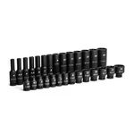 Capri Tools 1/4 In. Drive Shallow And Deep Impact Socket Set, Metric, 28-PIECE. Fixed Price $49.99.