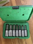Vintage Sk TOOLS#414 1/2" Drive, 7 Piece, Hex Bit Socket Set Metric 6MM-19MM. Fixed Price $56.95.