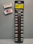 Craftsman Deep Socket Set 34439 3/8 Drive 6 Point Nos Usa. Fixed Price $72.00.