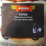 Vim V5PSD 10 Piece 3/8 Drive Point Security Socket Set. Fixed Price $49.00.