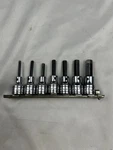 Sk Tools 7PC Hex Allen Socket Set Sae 3/8" Drive Read 1/8. Fixed Price $36.11.