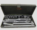 Vintage Plvmb Plomb Proto 1/4" Drive Sae Wwii Socket Set - Some Snap On Sk Case. Fixed Price $74.95.
