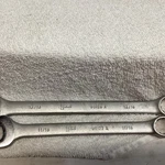 2- Popular Mechanics Combination Wrench 3/8 Cr-v W0112A & WO126A 13/16. Fixed Price $14.95.