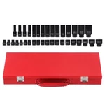 1/2" Inch 35PCS Deep Impact Socket Set Drive 8-32MM Metric Garage Sae With Box. Fixed Price $40.87.