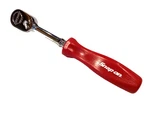 Snap On Tools New 1/4 Drive Red Hard Handle Fixed Head Chrome Ratchet THLD72. Fixed Price $159.95.