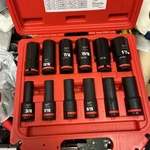 Milwaukee 49-66-7011 1/2 In Socket Set 12 Piece. Fixed Price $75.00.