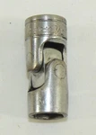 Snap-on Tools 3/8" Drive 7/16" Point Chrome Universal Swivel Socket FS14A Usa. Fixed Price $8.99.