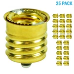 (25 Pack) Intermediate Base E17 To Candelabra E12 Socket Reducer Adapter. Fixed Price $31.50.