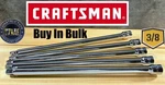 Bulk Of 5 Wholesale Craftsman Ratchet Extension Bar 3/8" Drive 10" 44262. Fixed Price $31.99.