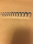 Craftsman 1/4" Drive 12 Pc Piece 6 Pt Point Metric Mm Chrome Socket Set 4-14. Fixed Price $24.00.