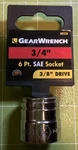 Gearwrench 3/8 Drive 3/4 Shallow Socket - 6 Point 80358 New. Fixed Price $7.99.