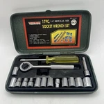 Triumph 17PC Socket Wrench Set Metal Case 1/4" Drive No. 4338A Complete. Fixed Price $9.00.