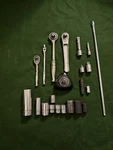 Snap-on Assorted Wrench Set W/metric Sockets, 1/4 And 3/8 Drive. Fixed Price $135.00.