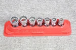 Snap On 206FUA Piece Shallow Universal Socket Set + Extra 3/8" - 3/4". Fixed Price $119.95.
