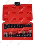 Vct 25PC Impact Torx And Female External Socket Set 13 Star Bit T8-T60, E4-E22. Fixed Price $22.95.