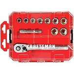 Craftsman Socket Set With Ratchet, Metric, 3/8-INCH Drive, 11-PIECE. Fixed Price $41.77.
