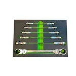Vim Tools 6 Piece Double Deep Spline Flex Head Ratcheting Wrench Set - Metric. Fixed Price $197.99.