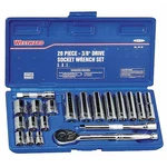 Westward 4PL98 3/8 In Drive Socket Wrench Set Sae 20 Pieces To 7/8 ,. Fixed Price $72.49.
