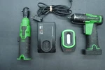 Snap On Tools Cordless Ratchet 1/4 Drive & Impact Wrench 3/8 With Light. Fixed Price $400.00.