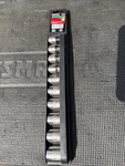 Rare Sears Craftsman Usa Nos 1/2 Drive Easy Read Socket Set 10PC Sae 34550. Fixed Price $119.00.