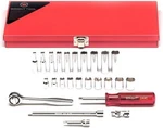 1/4INCH Drive 25 Piece Metal Boxed Set - 6 Point Std. & Deep Metric Sockets. Fixed Price $424.56.