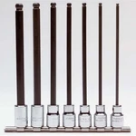 Stanley Proto J4900BD 3/8" Drive 7 Piece Ball Style Extra Long Hex Bit Set. Fixed Price $79.15.