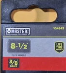 Master Mechanic 104943, 8-1/2" Flex Handle, 3/8" Drive New. Fixed Price $14.00.