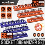 6PC Magnetic Socket Organizer Storage Holder Set 1/4 3/8 1/2 Metric Sae 143 Slot. Fixed Price $39.99.