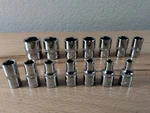 Napa Carlyle 1/4" Drive 14 Piece Metric 6-POINT Shallow Socket Set 4MM 15MM. Fixed Price $24.99.
