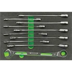 Vim Tools 10 Piece Slim Angled Ratcheting Wrench Set. Fixed Price $137.99.