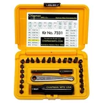 Chapman Mfg 7331 28 Piece Screwdriver Bit Set Mini Ratchet Sae Metric Usa. Fixed Price $148.99.
