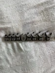 9PC. Set Of Matco Tools Crow Feet 3/8 Wrenches With Orginizer Rail. Fixed Price $39.95.