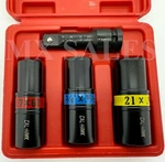 4PC 1/2" Dr Flip Lug Nut Impact Socket Set Metric/sae Mag Wheel Thin Wall Taiwan. Fixed Price $34.99.