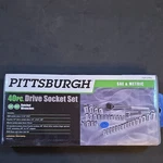Pittsburgh 40PC Drive Socket Set Sae/metric 1/4IN & 3/8IN Ratchets. Fixed Price $25.00.