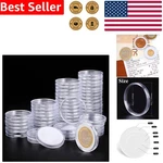 60 Capsule Coin Storage - Plastic Holders For Safe And Elegant Display. Fixed Price $19.83.