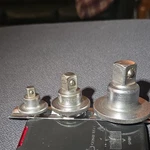 Snap On Three Piece Mixed Drive, Spinner Ratchet Adapters. Fixed Price $145.00.