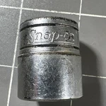 Snap On Tools 3/8" Drive 1/2 Sae Point Double Square Chrome Socket F-316 Usa. Fixed Price $10.98.