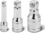 Powerbuilt 1/2-INCH Drive Wobble Extension Set, 1/4",3/8",1/2"DR., Silver. Fixed Price $21.10.