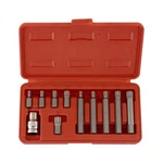 11PC Xzn Point Spline Socket Bit Set Hex Shank M5 M6 M8 M10 M12 New Free Ship. Fixed Price $13.95.