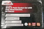 Epauto 45 Pieces 3/8" Drive Socket Set With 72-TOOTH Pear Head Ratchet. Fixed Price $55.55.