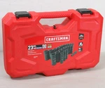 New Craftsman Deep Impact Socket Set Sae 1/2-INCH 23 Pieces (CMMT16970). Fixed Price $120.85.