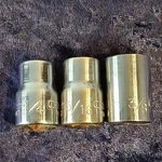 3 Craftsman " Drive 8-PT Double Square Sockets Ee Series / Star? Spline?. Fixed Price $19.90.