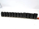 12 Proto Professional 1/2" Drive Standard Metric Impact Sockets Usa Made 10-24MM. Fixed Price $110.00.