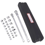 27PC Flex Head Ratcheting Wrench Set 8-22MM Socket Chrome Vanadium Steel. Fixed Price $55.15.
